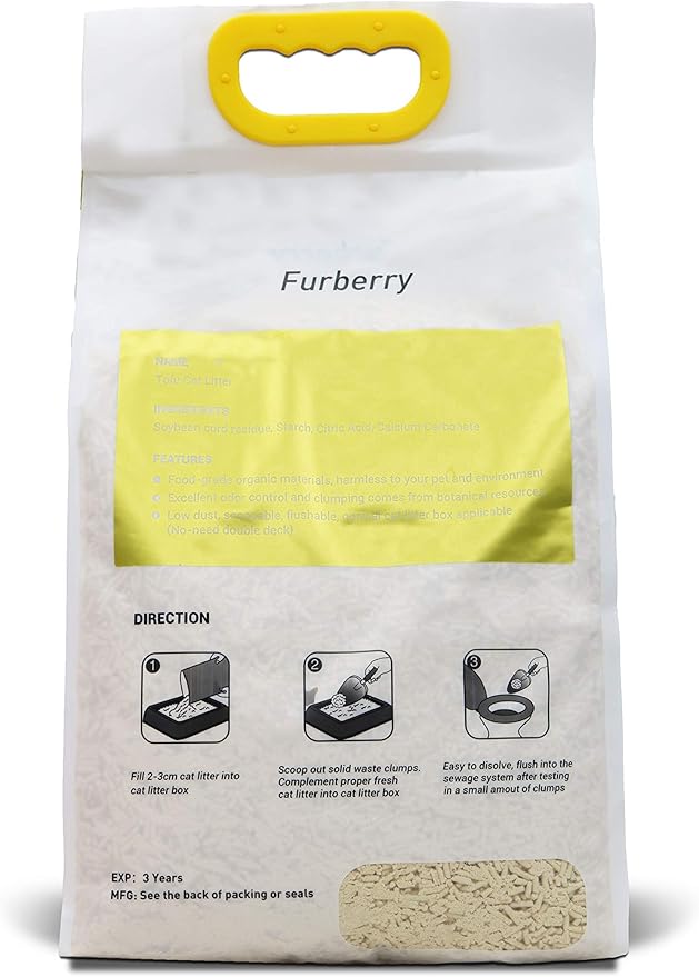 Natural Soy Litter, Tofu Cat Litter - Clumping, Flushable, Ultra Absorbent and Fast Drying - Zero Dust, Low Tracking - Unscented, 2 Pack-Mewly Pet