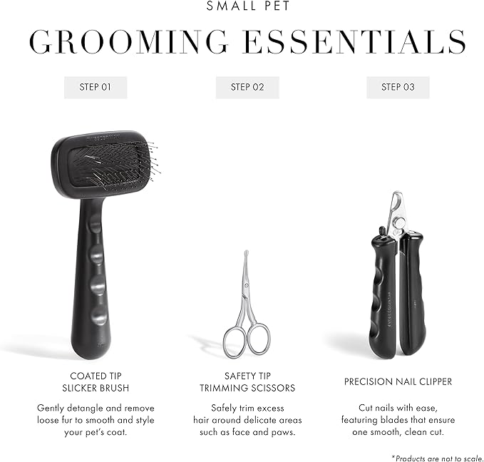 Tweezerman Pet Grooming Scissors, Stainless Steel Rounded Tip Trimming Shears for Dogs and Cats-Mewly Pet