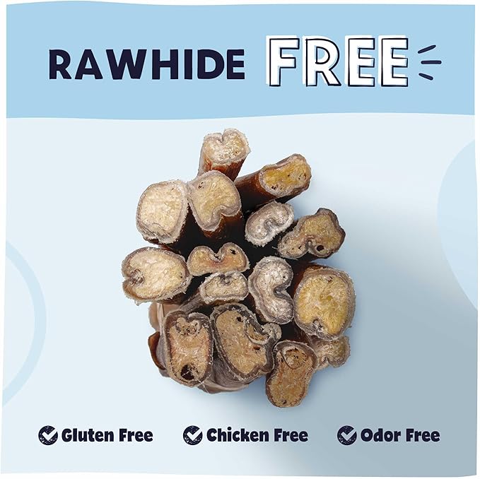 Pawstruck Natural 3–5" Bully Sticks for Small Dogs and Puppies – Single Ingredient, Low-Odor, Rawhide-Free Chew Treat – 100% Real Beef, No Artificial Preservatives – 8 oz Bag – Packaging May Vary-Mewly Pet