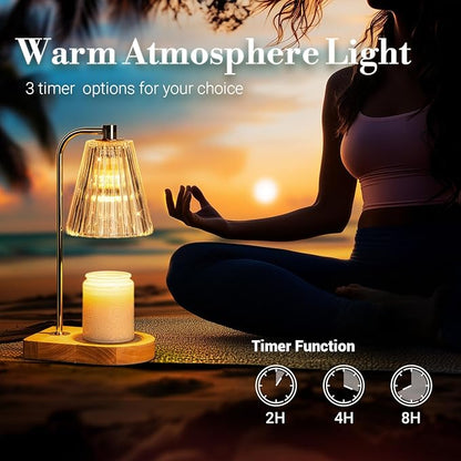 Marycele Candle Warmer Lamp with Timer, Unique Thanksgiving Gifts for Women Girls Sister Teacher with Best Wishes, Wax Melts Warmer for Jar Candles