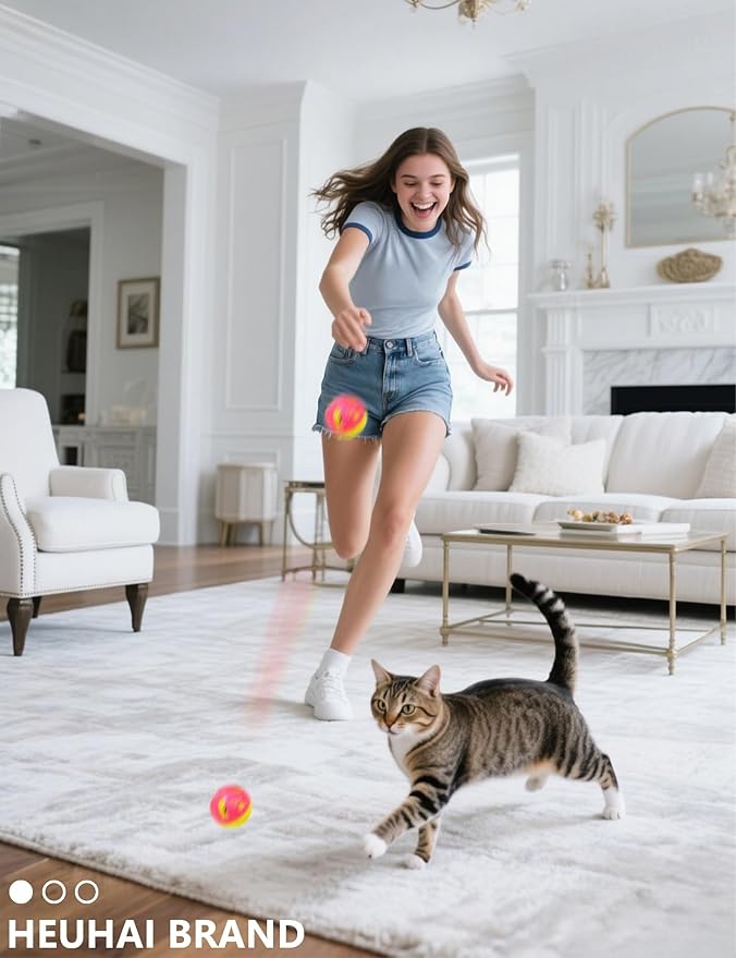 6-Pack Cat Toys for Cats and Kittens, Silly Leap (1.5'', Economy Cat Toy Set)-Mewly Pet