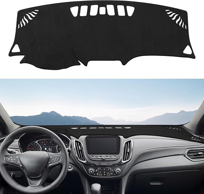 Dashboard Cover Mat Custom Fit for Chevrolet Equinox 2018-2022 Dash Cover Nonslip Dash Mat Protector Sunshade No Glare Black