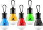 Tent Lamp 5 Packs Portable Tent Light Clip Hook Hurricane Emergency Lights LED Camping Light Bulb Camping Tent Lantern Equipment for Camping Hiking Backpacking Fishing Outage