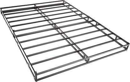 Amazon Basics Smart Box Spring Bed Base, 5-Inch Height Mattress Foundation, Tool-Free Easy Assembly, King, 79"L x 75.5"W x 5"H, White