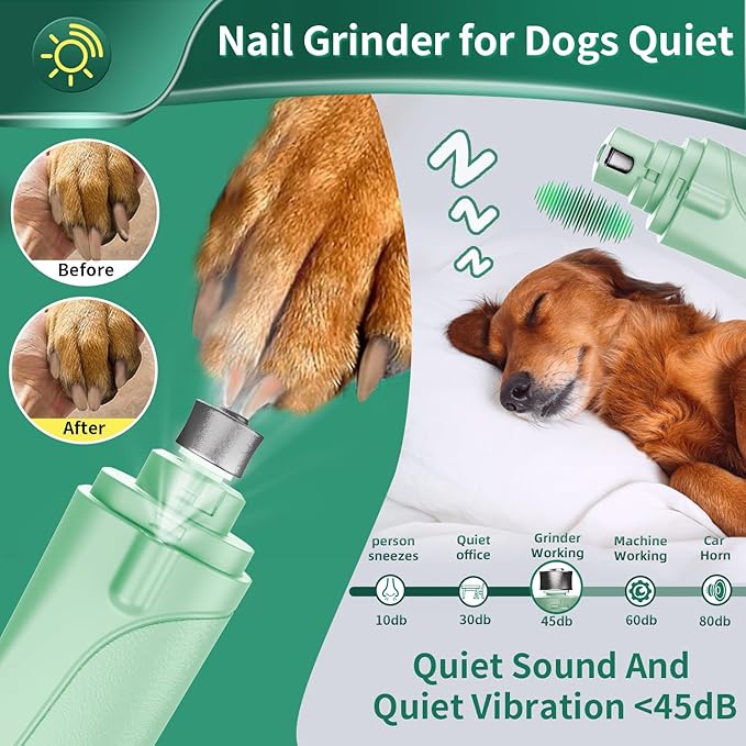 2 in 1 Dog Nail Clippers & Cat Nail Clippers Trimmers for Large Medium Small Dogs Cats Claw Trimmer Quick Sensor and Safety Guard USB Rechargeable with 2 LED Lights Dogs Nail Trimmer-Mewly Pet