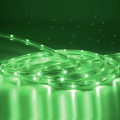 Green Rope Lights, 16.4ft Waterproof LED Strip Light, Indoor Outdoor flexibe Decorative Lighting for Home Christmas Holiday Garden Patio Party