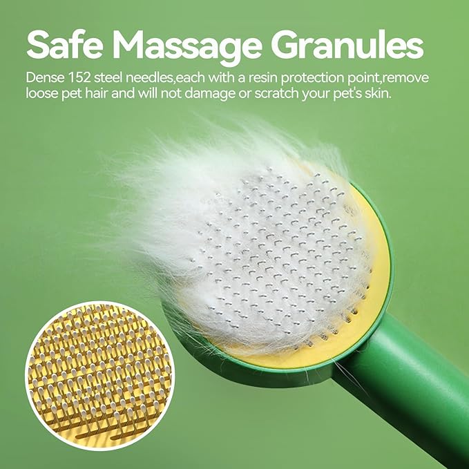 Dog & Cat Brush,Pet Grooming Kit 4PCS- Dog Brush for Shedding| A Pair Pet Hair Removal Gloves| Metal Comb for dog.Removes Undercoat, Loose Hair, Tangled, Dirt and Massages. All hair Types-Mewly Pet