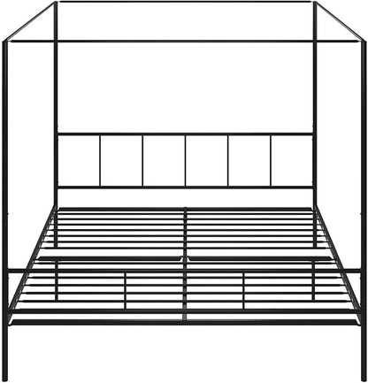 Novogratz Marion Canopy Bed, King, Black