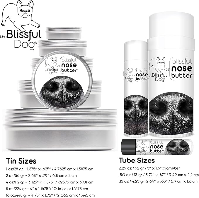 The Blissful Dog Portuguese Water Dog Unscented Nose Butter - Dog Nose Butter, 1 Ounce-Mewly Pet