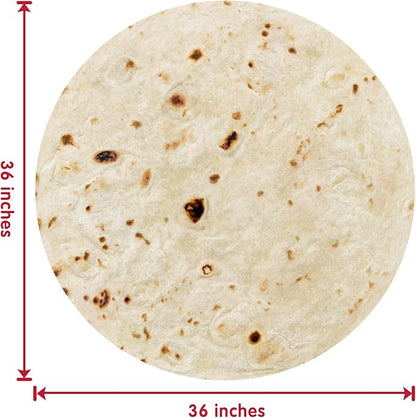 Jorbest Burrito Tortilla Baby Blanket, 285 GSM Soft Flannel Burrito Tortilla Swaddle Blankets Funny Gifts for Baby Shower Boys and Girls, Taco Blanket for Toddler Newborn (Yellow, 36 inches)