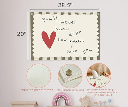 Positive Baby Kids Growth Stuff Boho Hanging Rectangular Banner Flag Sign Art Nursery Above Crib Bedroom Playroom Reading Room Wall Decor Baby Shower Birthday Baptism Christmas Gift You'll Never Know