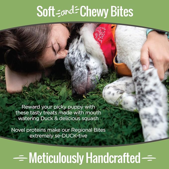 Smart Cookie All Natural Soft Dog Treats - Duck & Squash - Training Treats for Dogs with Allergies or Sensitive Stomachs - Grain Free Dog Treats, Chewy, Human-Grade, Made in USA - 5oz Bag-Mewly Pet