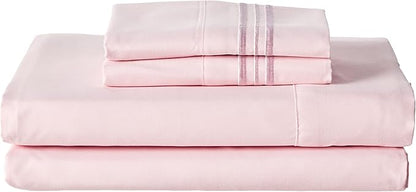 Queen Size Bed Sheets - Breathable Luxury Sheets with Full Elastic & Secure Corner Straps Built In - 1800 Supreme Collection Soft Deep Pocket Bedding, Sheet Set, EXTRA DEEP pocket - Queen, Pale Pink