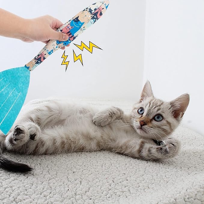 BINGPET 6 Pcs Catnip Toys for Cats,Interactive Cat Toy for Bored Indoor Kitten Adult Cats,Cat Fish Toy Filled with Natural Catnip,Cute Crinkle Cat Toy Kitten Toys Cat Chew Kicker Toy for All Breeds-Mewly Pet