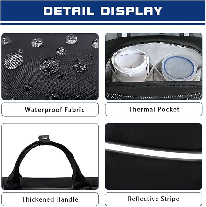 Dog Travel Bag, Airline Approved Pet Supplies Backpack, Dog Travel Backpack Accessories Set with 2 Silicone Collapsible Bowls and 1 Leash Clip for Camping, Road Trips & Weekends Away（Black）-Mewly Pet