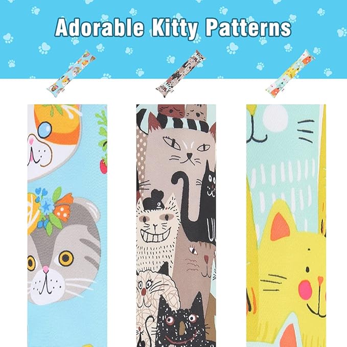 BINGPET 3 Pcs Catnip Toy Cat Kicker Toys, Durable and Bite Resistant Cat Chew Toy, Filled with Natural Catnip, Indoor Kitty Kick Pillow Toy with Cute Printing-Mewly Pet