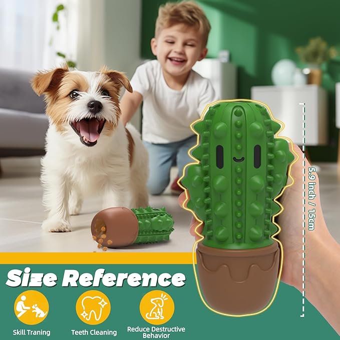 Dog Chew Toys Toothbrush Stick Teeth Cleaning Brush Dental for Medium Large Dog, Puppy Christmas,Easter Birthday Gifts,Outdoor Dog Squeaky Toys for Aggressive Chewers Tough Toys Interactive-Mewly Pet