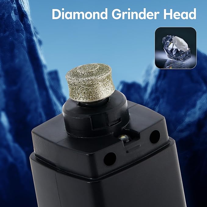 Rechargeable Dog Nail Grinder with 4-Speeds,Pet Claw Trimmers with 2 Modes Lighting UV, Nail Clippers for Small Medium and Large Dogs and Cats, Animal Nail Care,Grooming (Black)-Mewly Pet