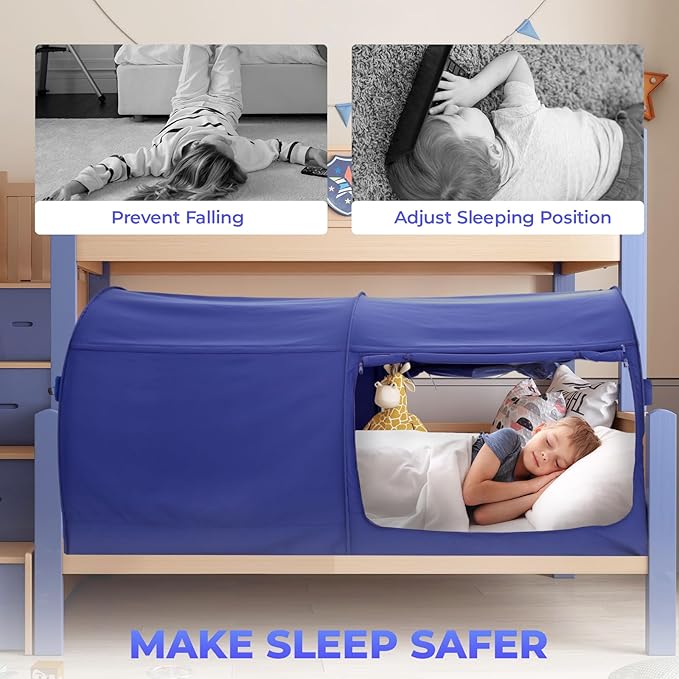 Alvantor Bed Canopy Bed Tents Dream Tents Privacy Space Full Size Sleeping Tent Indoor Pop Up Portable Frame Curtains Breathable Grey Cottage (Mattress Not Included) Reducing Light