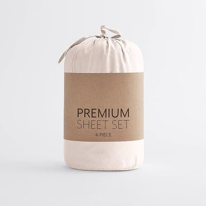 Linen Market Double-Brushed Microfiber Twin XL Sheet Set 3 Piece – Oeko-TEX Certified Ultra Soft & Wrinkle-Free - 16" Deep Pocket Sheets - Easy Care Twin XL Size - Blush