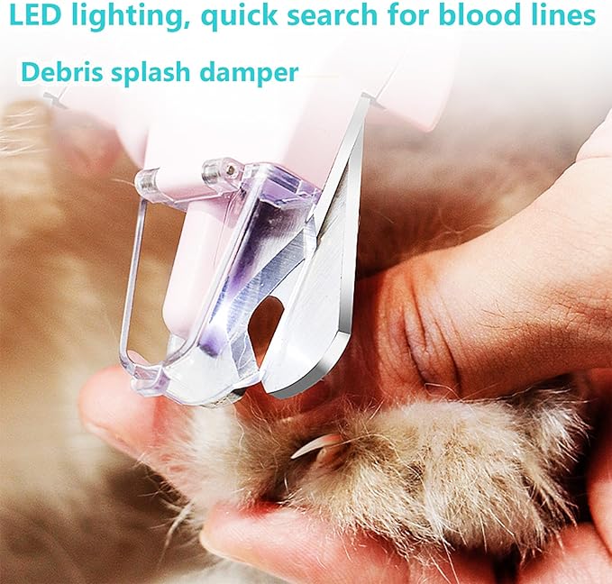 2 In 1 Pet Nail Clipper and Grinder, Professional Electric Rechargeable Pet Nail Fast Trimmer, Painless, Claw Care Grooming, Smoothing, Silent - Shockproof, For Small, Large Dogs & Cats, upgraded-Mewly Pet