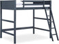 DHP Denver Full Size Loft Bed, Blue - Kids Loft Bed with Desk, Play Area, and Guardrails