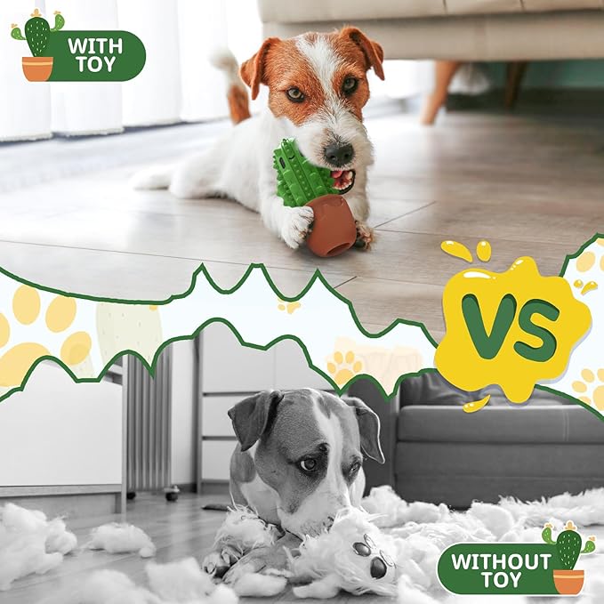 Dog Chew Toys Toothbrush Stick Teeth Cleaning Brush Dental for Medium Large Dog, Puppy Christmas,Easter Birthday Gifts,Outdoor Dog Squeaky Toys for Aggressive Chewers Tough Toys Interactive-Mewly Pet