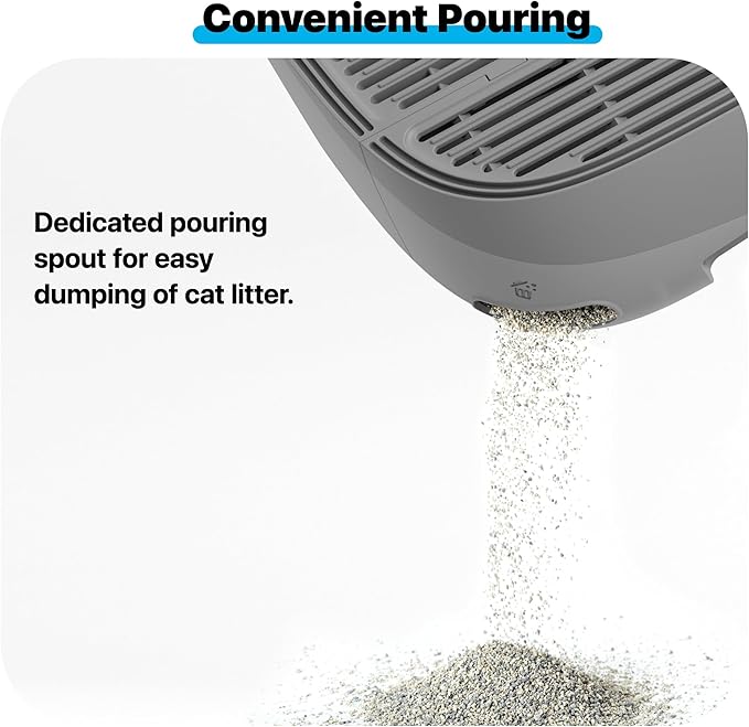 Neakasa Cat Pedal Step Stool with Filter Function, Easy to Clean Cat Litter Tray for M1 Open Top Self-Cleaning Litter Box-Mewly Pet