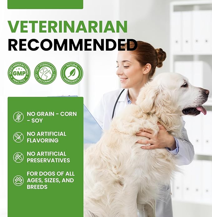 Probiotics for Dogs - Dog Probiotics with 5 Enzymes & 4 Prebiotics for Itchy Skin, Pet Probiotics lab for Digestion & Gut Support, Helps Diarrhea, Yeast Infection, Allergies & Immune System -180 Chews-Mewly Pet