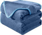 Soft Twin Size Blanket for All Season Lightweight Thermal Fleece Summer Autumn Fall Winter Spring Blankets for Twin/Twin XL Extra Long Bed Couch Sofa,66x90 Inches,Washed Blue