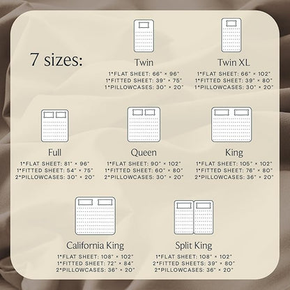 LuxClub 4 PC Full Sheet Set, Breathable Luxury Bed Sheets, Deep Pockets Wrinkle Free Cooling Bed Sheets Machine Washable Hotel Bedding Silky Soft - Dark Khaki Full