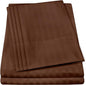 Cal King Size Bed Sheets - 6 Piece 1500 Supreme Collection Fine Brushed Microfiber Deep Pocket California King Sheet Set Bedding - 2 Extra Pillow Cases, Great Value, California King, Dobby Coffee