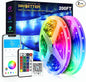 DAYBETTER Led Strip Lights 200 ft (4 Rolls of 50 ft) Ultra Long Smart Light Strips with App Voice Control Remote, RGB Music Sync Color Changing Lights for Bedroom, Kitchen, Party,Home Decoration