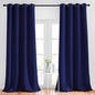 NICETOWN Blackout 102 inch Curtains for Living Room, Grommet Thermal Curtains Room Darkening Window Treatments Sound Reducing for Bedroom, Navy Blue, 2 Panels, W52 x L102