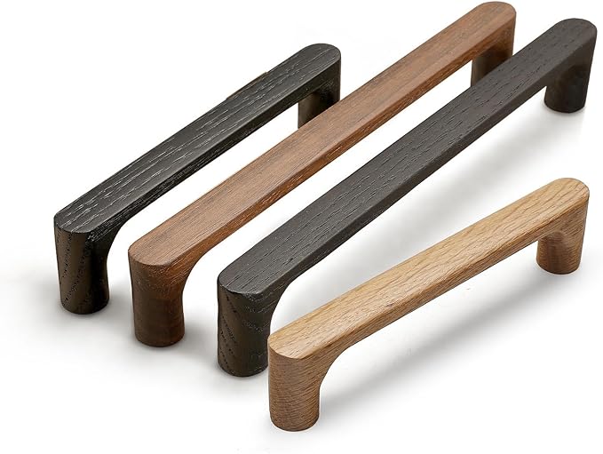 Burlywood Round 5 in 8 pcs Wooden Drawer Pulls Handle pulls for cabinets Kitchen Cabinet Drawer pulls Cabinet Door Pull