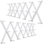 WEBI Accordion Wall Hanger,Expandable Wooden Coat Rack,Accordion Hat Rack for Wall,Accordion Hook Rack for Hats,Caps,20 Peg Hooks,White,2 Packs