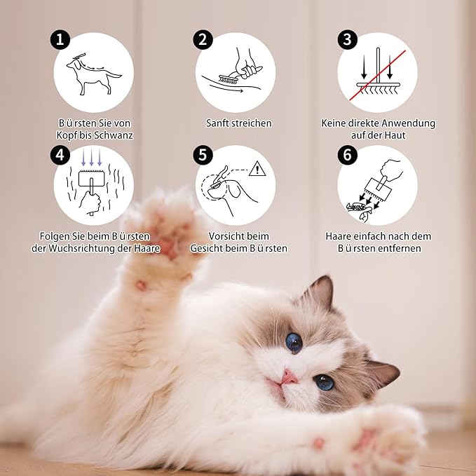 Slicker Brush for Dogs, Long Pin Dog Grooming Brush for Goldendoodles, Poodles, Doodles, Includes Pet Comb & Undercoat Rake, Perfect for De-Shedding, Dematting & Reducing Tangles. Large, Black-Mewly Pet