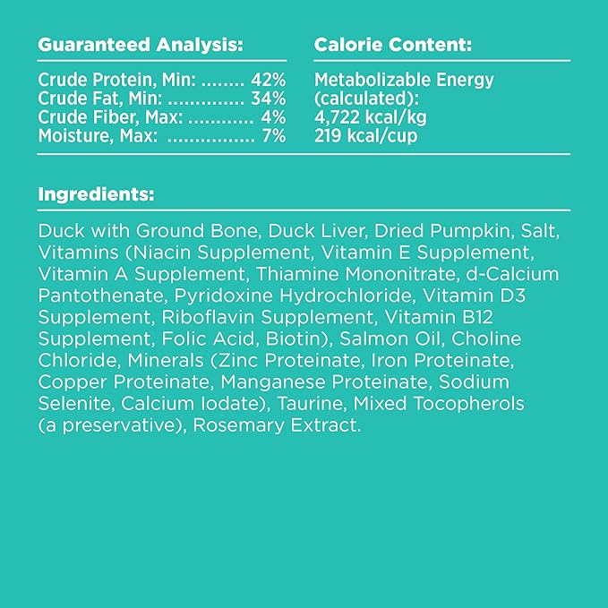 BIXBI Rawbble Freeze Dried Dog Food, Duck Recipe, 12 oz - 95% Meat and Organs, No Fillers - Pantry-Friendly Raw Dog Food for Meal, Treat or Food Topper - USA Made in Small Batches-Mewly Pet