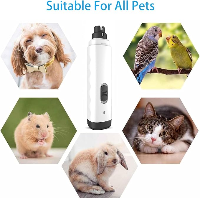 Silent Groom Pro Nail Grinder, 2025 New Dog Nail Trimmer, Rechargeable Pet Nail Grinder, Quick Dog Nail Trimmers, Pet Paws Grooming Smoothing Tool for Dogs and Cats-Mewly Pet