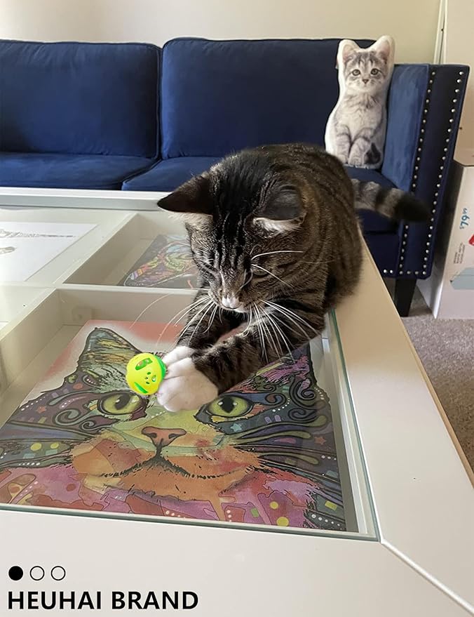 5 Pack Cat Toys, Fun & Interactive (1.5'', Basic Cat Toy Set)-Mewly Pet