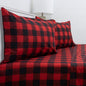California King Sheet Sets - Breathable Luxury Sheets with Full Elastic & Secure Corner Straps Built In - 1800 Supreme Collection Bedding, Sheet Set, California King, Buffalo Check Burgundy