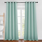 NICETOWN Blackout Curtain Panels 90 - Window Treatment Energy Saving Thermal Insulated Solid Grommet Blackout Drapes for Living Room (Aqua Blue, 1 Pair, 46 by 90-Inch)