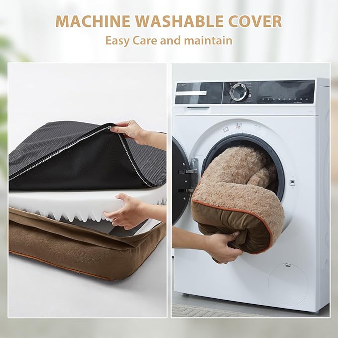 BFPETHOME Orthopedic Dog Beds for Large Dogs-Waterproof Sofa Dog Bed with Removable Washable Cover, Big Pet Bed with Waterproof Lining and Nonskid Bottom,Pet Bed for Large Dogs-Mewly Pet
