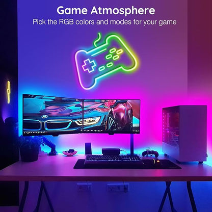 AILBTON 32.8FT Led Neon Rope Lights Control with App/Remote,Flexible Led Rope Light,Multiple Modes,IP65 Outdoor RGB Lights Waterproof,Music Sync Gaming Led Neon Strip Light for Bedroom Decor (32.8FT)