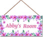 Personalized Sign Flowers Room Décor Kids Room Decor, Planet Theme Little Man Cave Wall Art Decor for Nursery, Door Decor for Toddler Baby Boys Room
