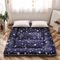 MAXYOYO Navy Star Futon Mattress Japanese Floor Mattress Tatami Floor Mat Foldable Bed Portable Camping Mattress Kids Sleeping Pad Floor Lounger Couch Bed Queen Size