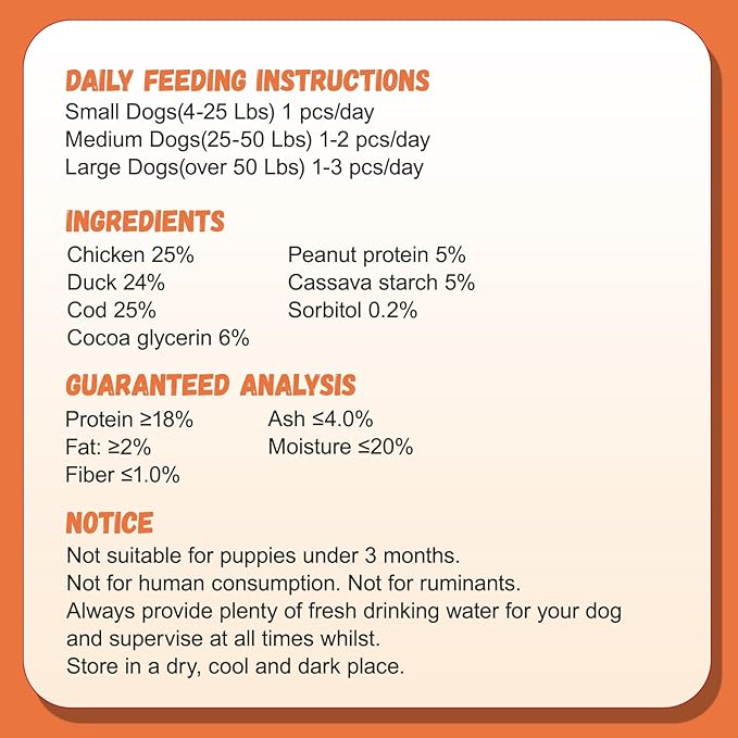 Triple Flavor Dog Treats, Chicken Duck Wrapped Cod Sticks, Rawhide-Free Grain-Free Soft Chewy Treats Natural Ingredients, Training Snacks for Small Medium Large Dogs, 15-17 Counts, 10.6 oz-Mewly Pet