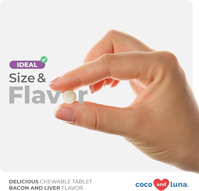 Joint Supplement for Dogs - 120 Chewable Tablets - with Glucosamine, Chondroitin, MSM and Manganese for Hip, Tissue, and Mobility Support, Dog Joint Pain Relief-Mewly Pet