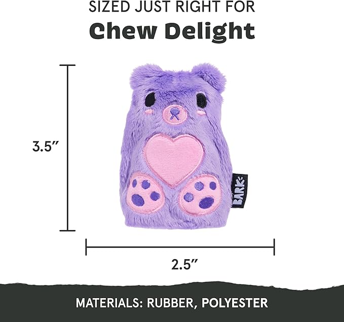 Barkbox Bear Hugger Dog Toy for Aggressive Chewers | 2-in-1 Plush & Rubber Treat-Dispensing Toy for Small Dogs | Puppy Teething Toys & Dog Toys to Keep Them Busy-Mewly Pet
