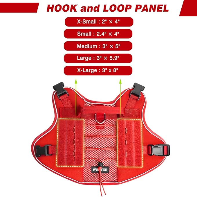 WINSEE Service Dog in Training Mesh Harness with 10 Pet Patches, Soft Air Mesh Breathable Tactical Dog Molle Vest, Reflective Military Pet Vest for Walking Hiking for Small Dogs-Mewly Pet